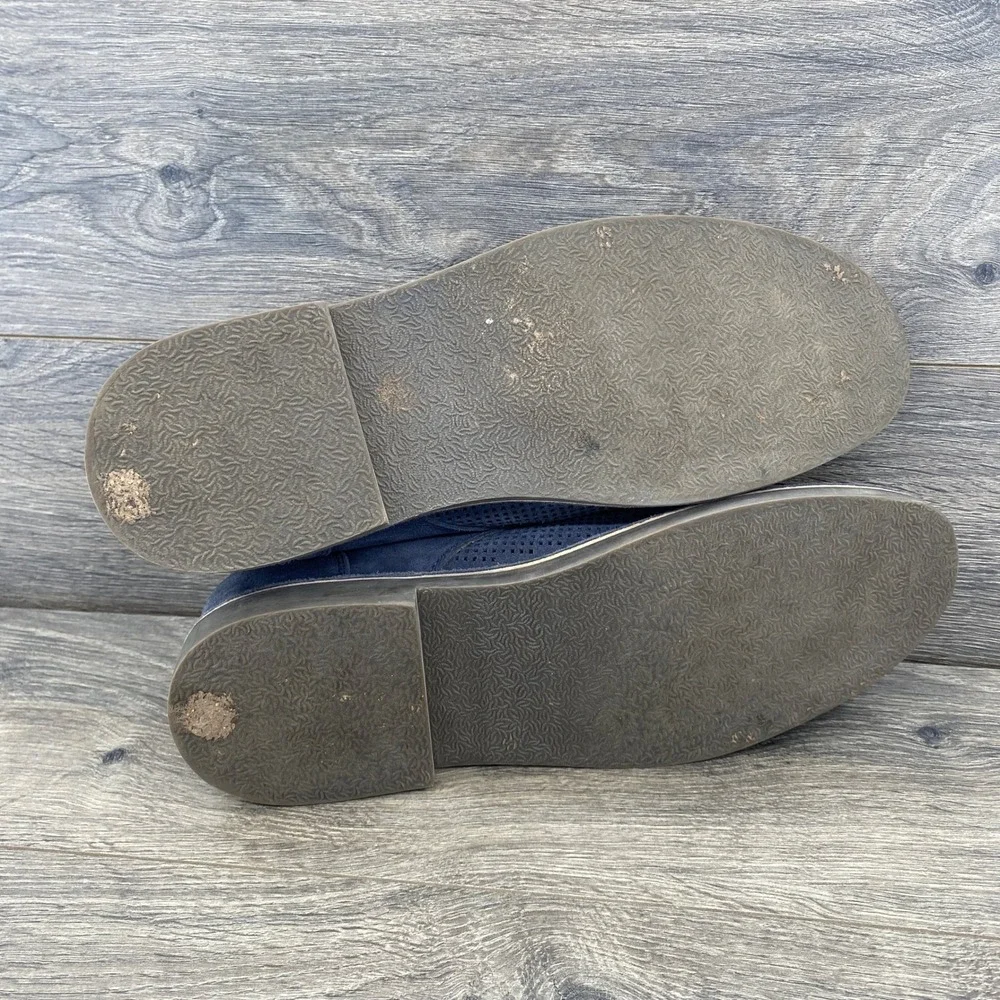 Desert Hill Mens‎ Blue Perforated Suede Leather Chukka Desert Boots Size 12M
